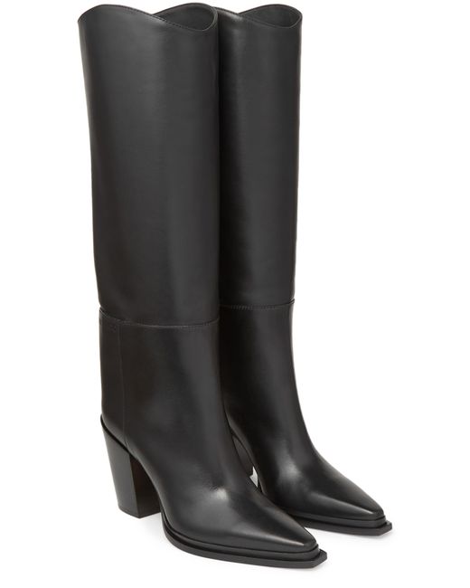 Jimmy Choo Black Chunky Heel Boots