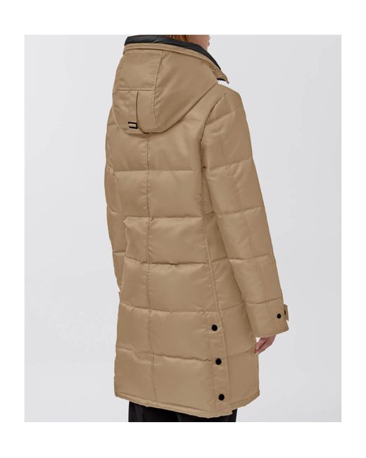 Canada Goose Natural Shelburne Logo-Patch Parka