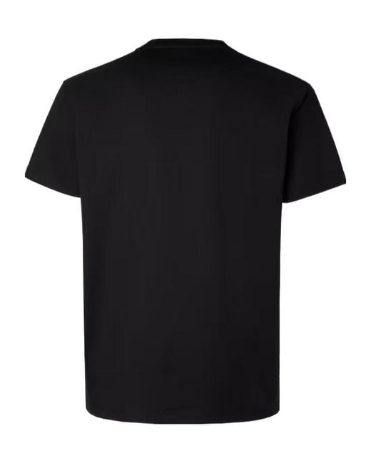 Fendi Black Logo Embroidered Crewneck T-Shirt for men