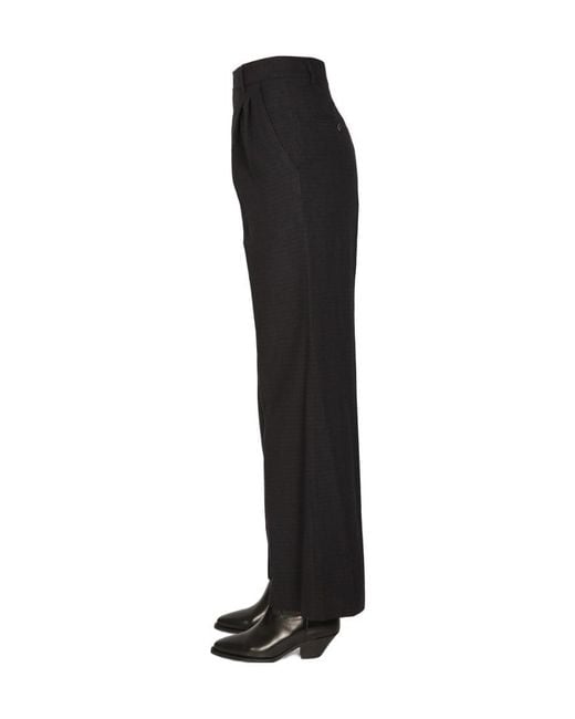 Isabel Marant Black Jessini High-Waist Tailored Trousers