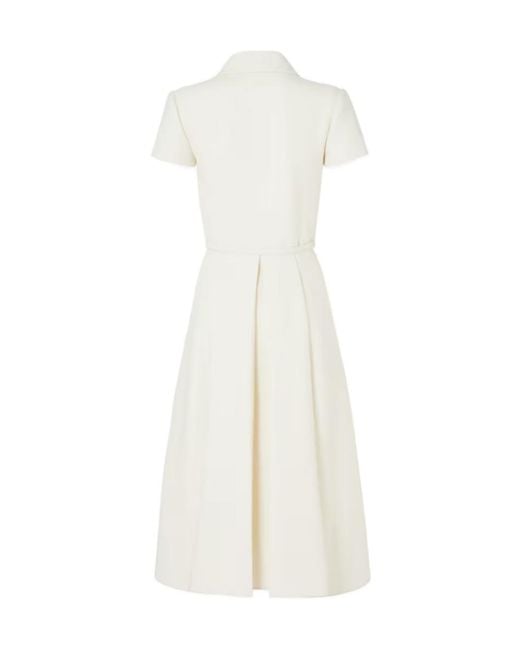 Fendi White Long A-Line Dress