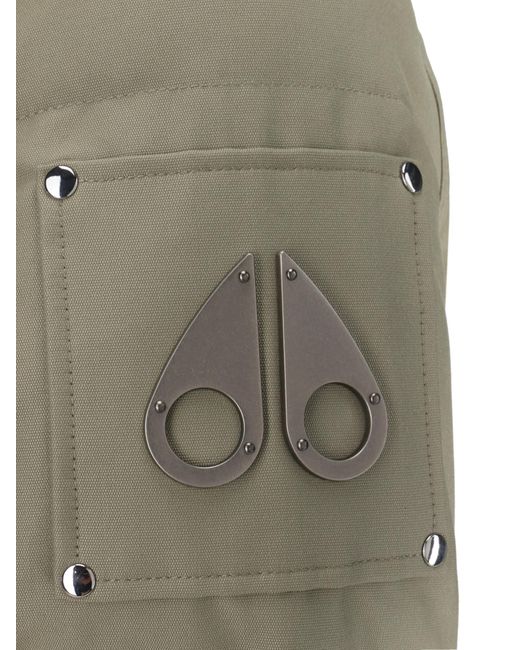 Moose Knuckles Green Q3 Hooded Jacket for men