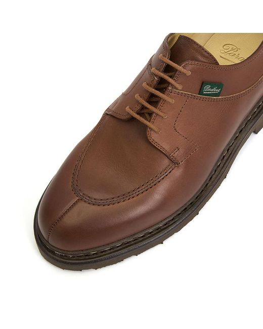 Paraboot Brown Lace-Up Dress Shoes for men