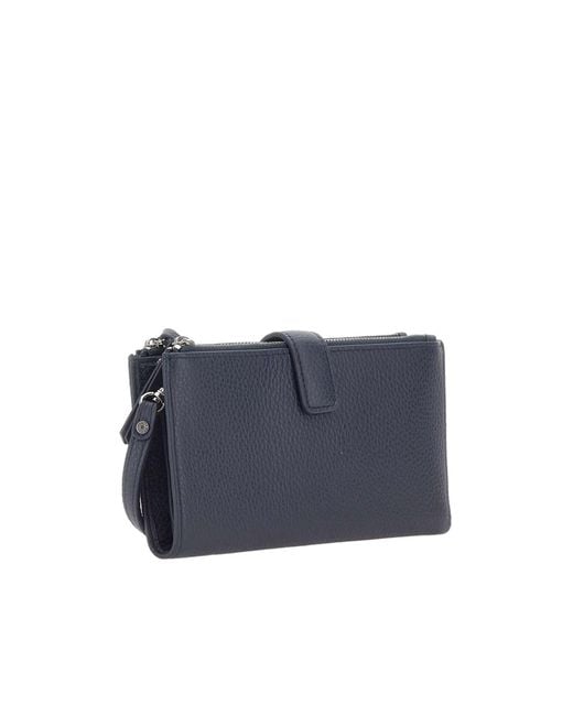 Gianni Chiarini Blue Dollaro Zip-Around Wallet