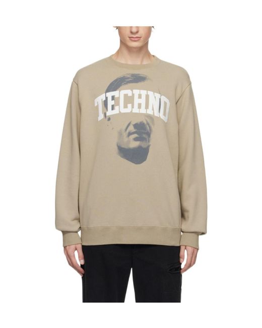 Undercover Natural Round Neck Long-Sleeved Sweater for men