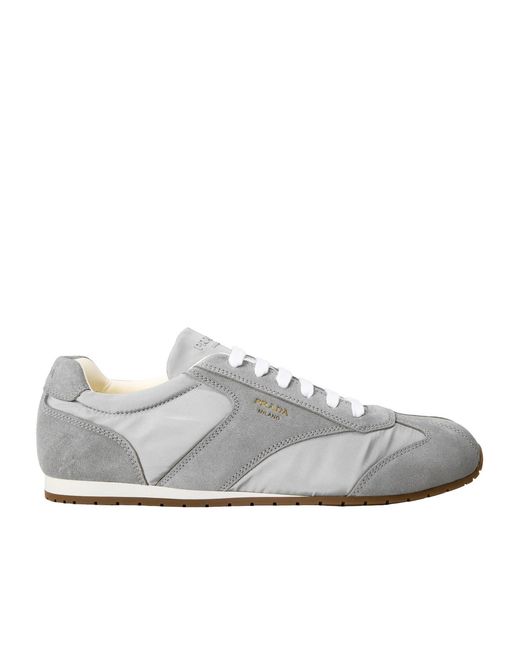 Prada White Versatile Sports Shoes for men