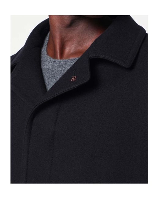 Tagliatore Blue Long-Sleeved Coat for men