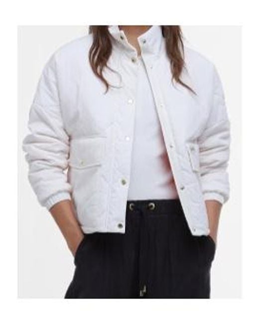 Barbour Gray Zola Quilted Jacket