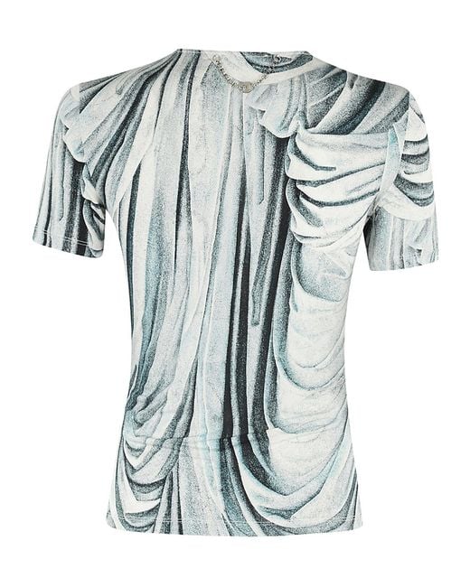 Rabanne Gray Item O-Neck Short-Sleeved T-Shirt