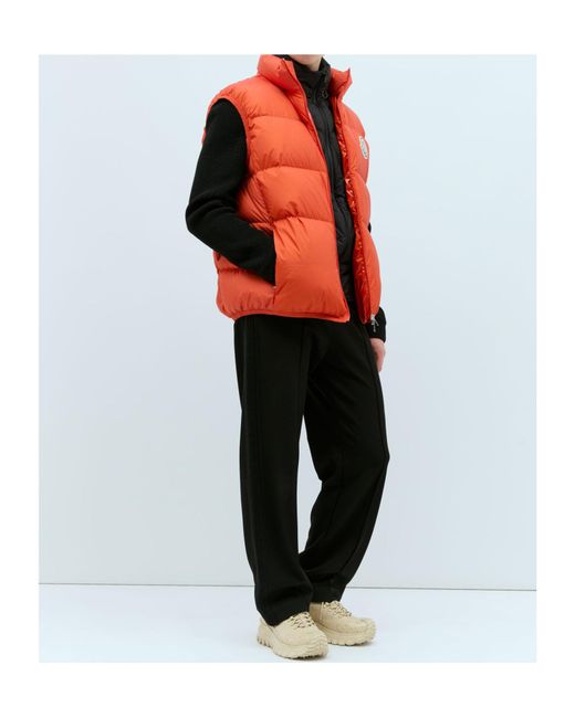Moncler Orange Almaz Down Vest for men
