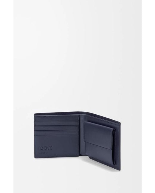 Loewe Blue Puzzle Bifold Coin Wallet for men