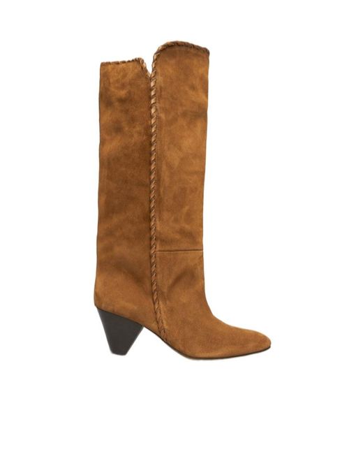 Isabel Marant Brown Pointed-Toe Boots