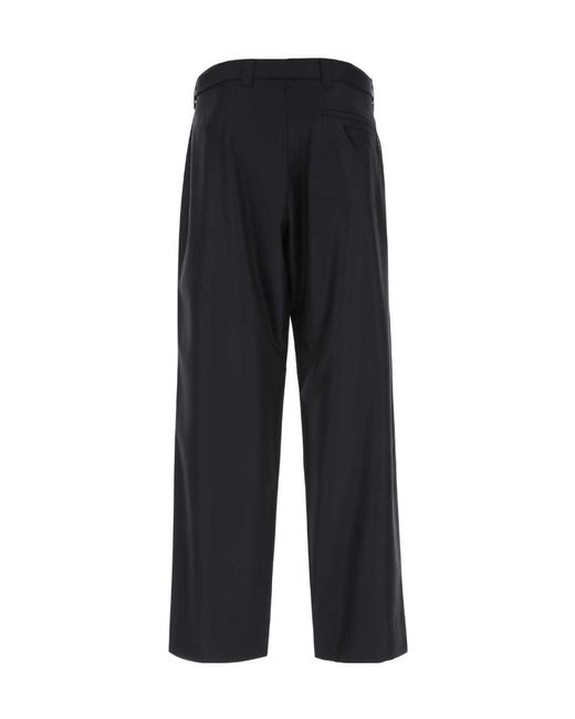 Prada Blue Belted Straight Leg Pants for men