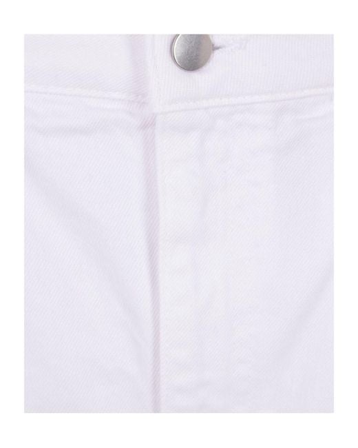 Hed Mayner White Straight-Leg Jeans for men