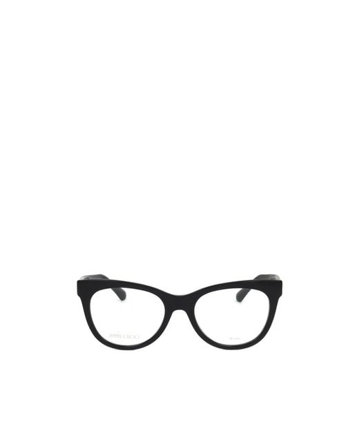 Jimmy Choo White Eyewear Cat Eye Frame Glasses