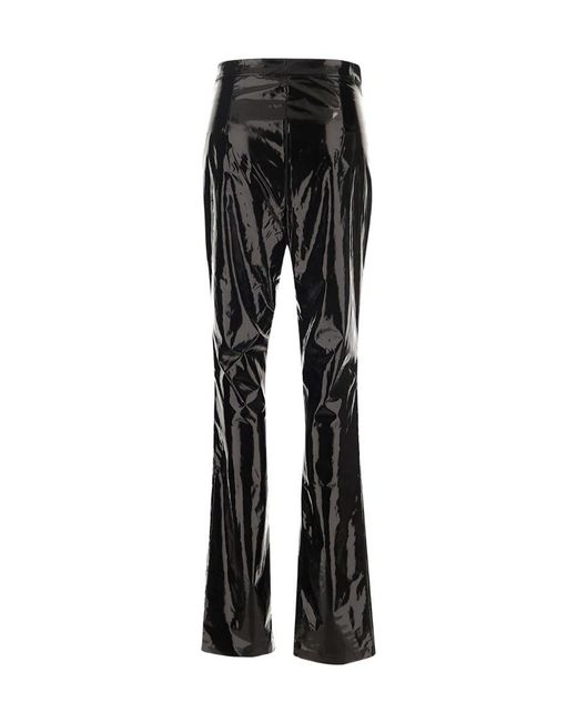 ROTATE BIRGER CHRISTENSEN Black Logo Casual Pants