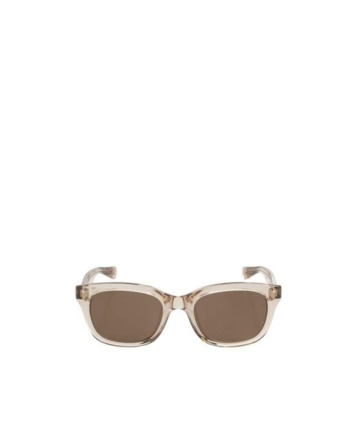 Balenciaga White Eyewear Square Frame Sunglasses for men