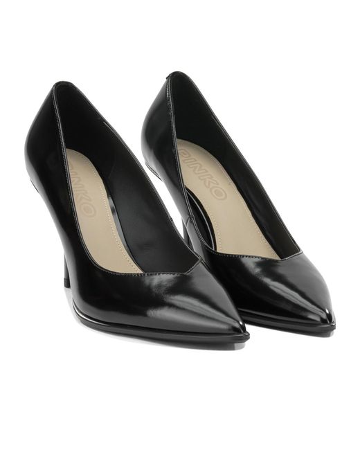 Pinko Black Pointed-Toe High Heels
