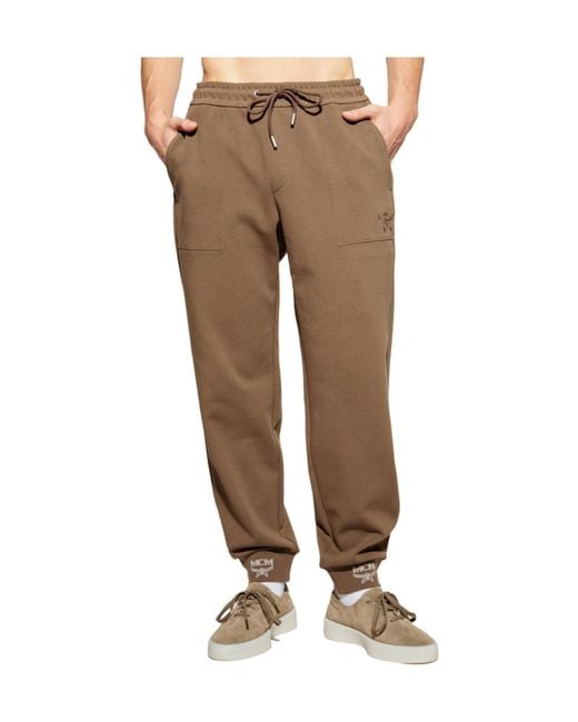 MCM Natural Drawstring Sweatpants for men