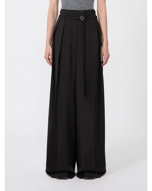 Sportmax Black Spxbautta Wide-Fit Trousers