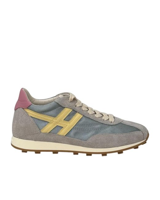 Hogan Gray H 699 Panelled Sneakers