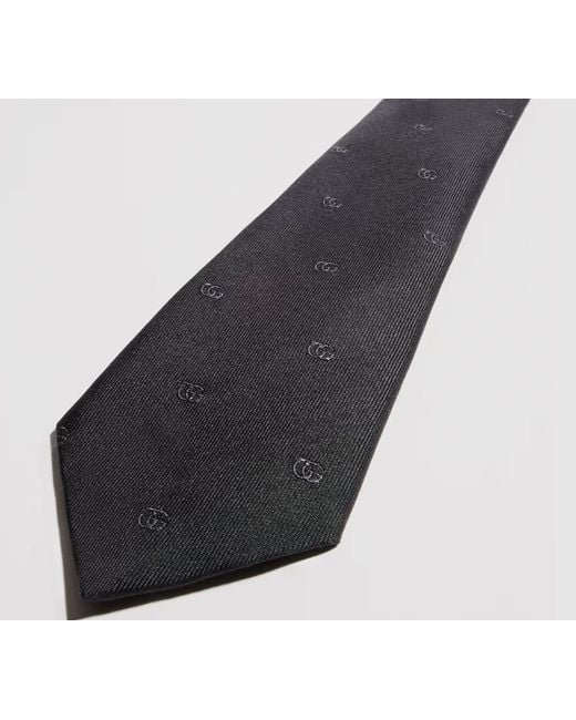 Gucci Blue Gg Jacquard Tie for men