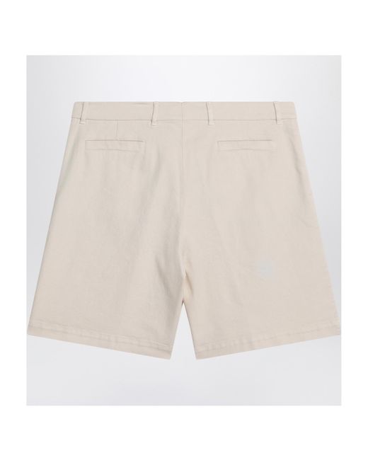 Brunello Cucinelli Natural Belt Loop Shorts for men