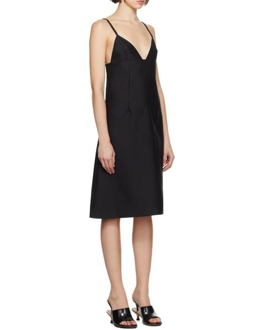 Jacquemus Black Sleeveless Wool Dress