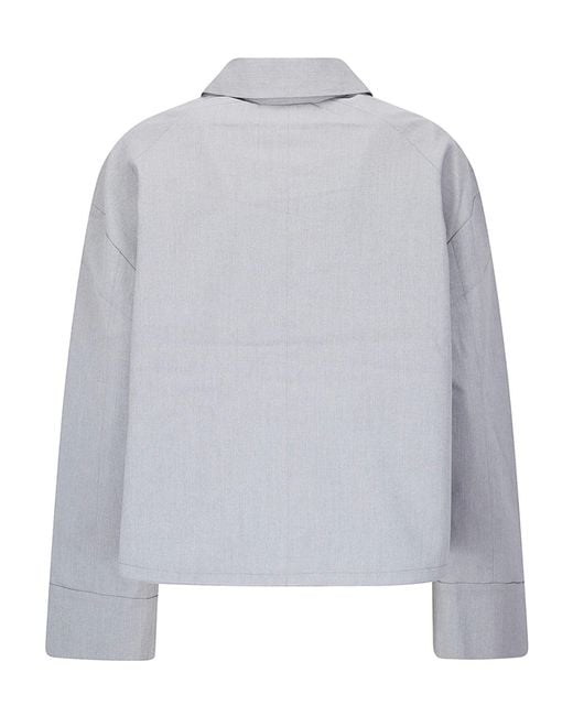Samsøe & Samsøe Blue Long-Sleeved Casual Jacket