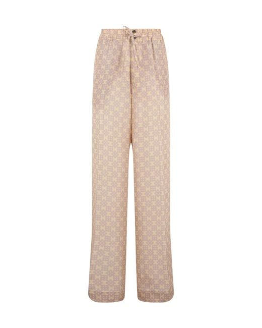 Dries Van Noten Natural Printed Wide-Leg Pants for men