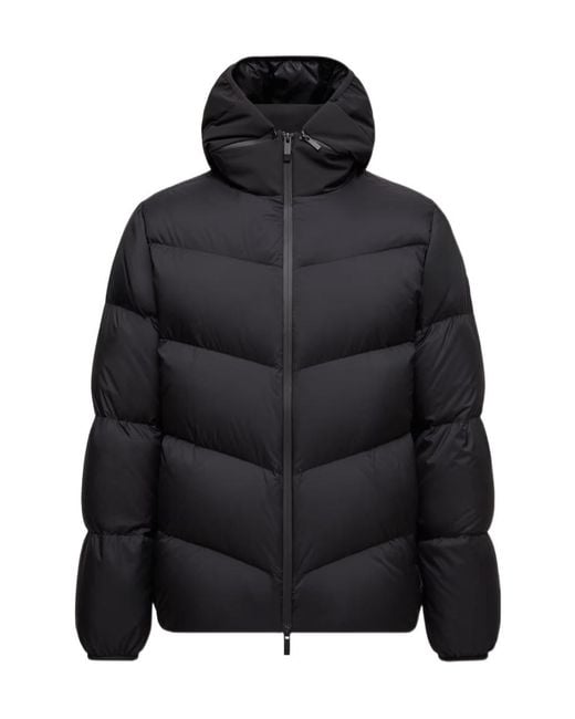 Moncler Black Forez Hooded Short Down Jacket for men