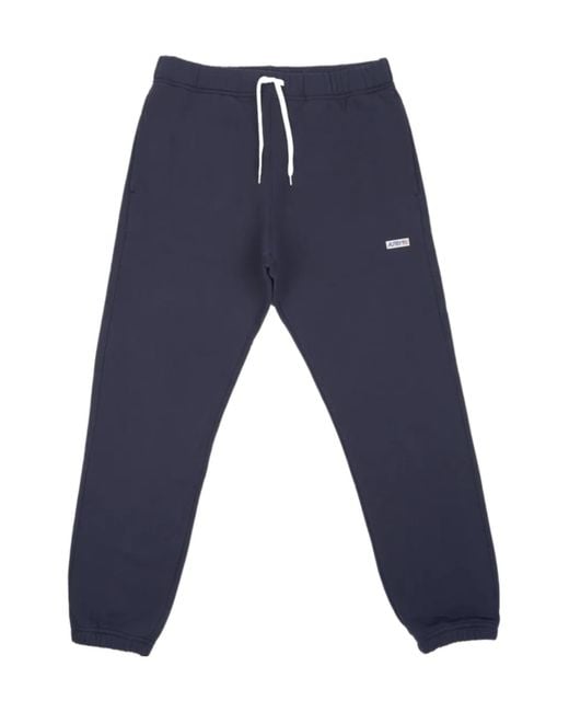 Autry Blue Logo-Patch Drawstring Track Pants for men