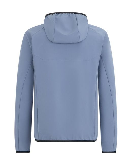 Boss Blue Long-Sleeved Hooded Casual Jacket for men