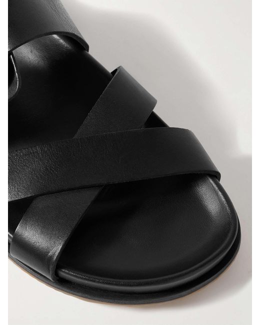 Gabriela Hearst Black Circe Leather Slides