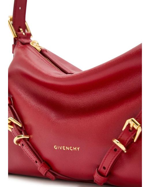 Givenchy Red Voyou Mini Leather Shoulder Bag