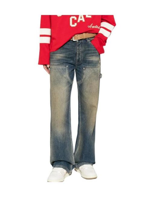 Amiri Blue Lightweight Carpenter Jeans for men
