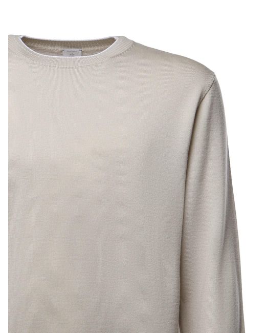 Eleventy Gray Rib-Trimmed Knit Top for men