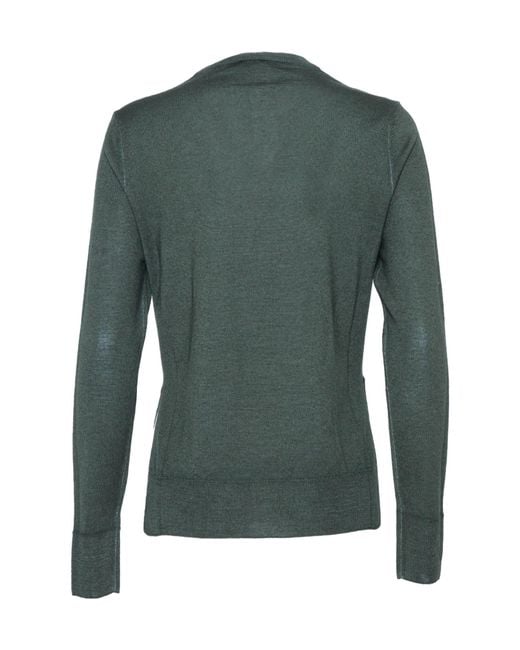 Aspesi Green Long-Sleeved Sweater