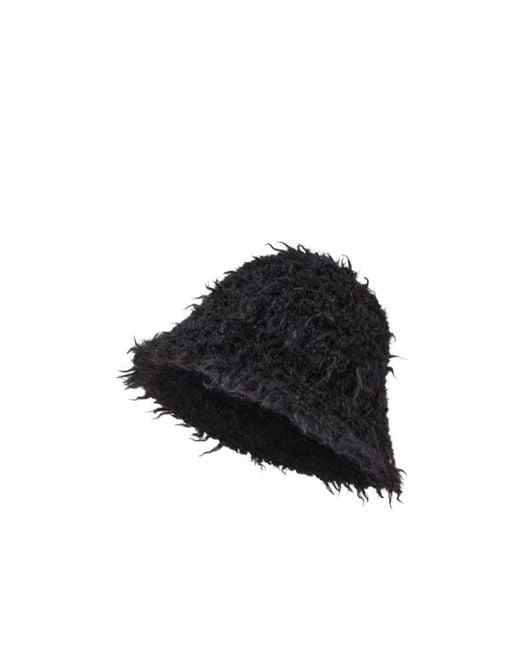 Fendi Black Dome-Shaped Bell Hat