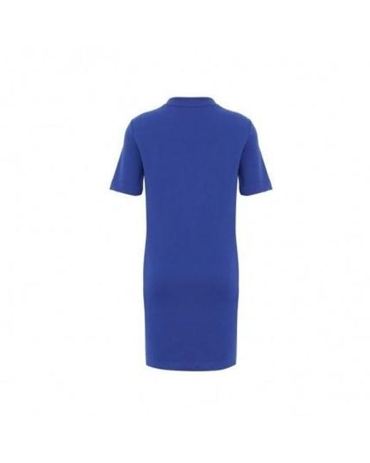 Moschino Blue Logo Printed Dress