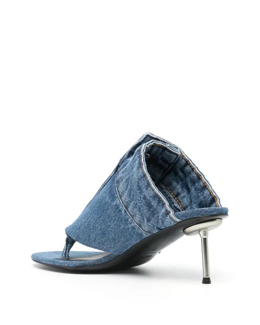 Coperni Blue 70Mm Denim Sandals