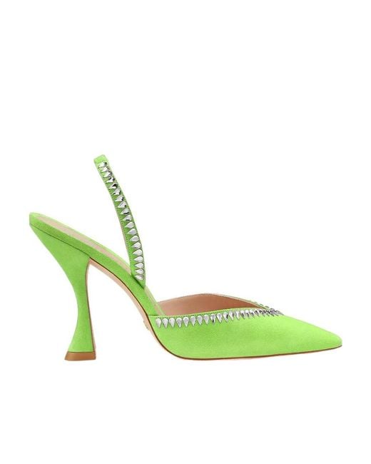Stuart Weitzman Green Exposed High Heels