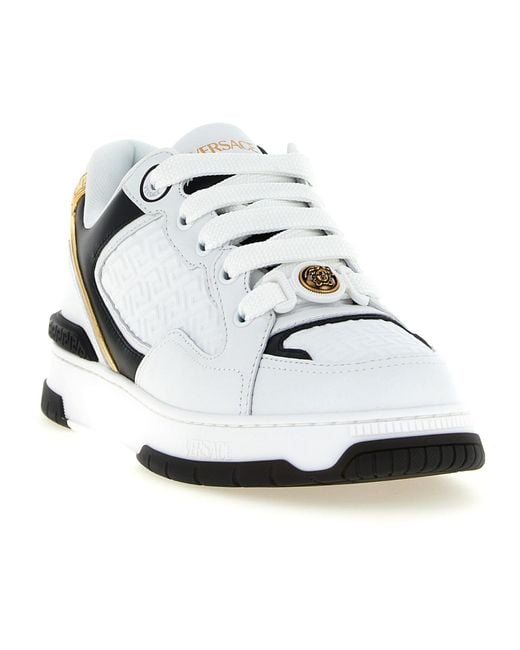 Versace White 'Biggie Basket' Sneakers for men