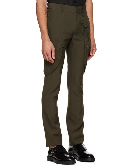 Givenchy Green Slim Fit Cargo Pants for men