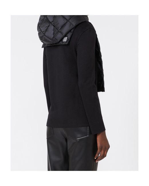 Max Mara Black Drawstring Hood