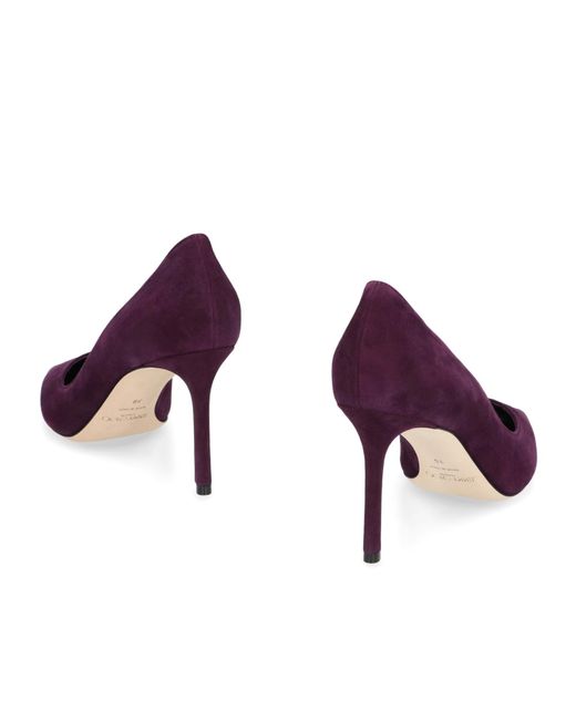 Jimmy Choo Purple Romy Pointed-Toe Pumps