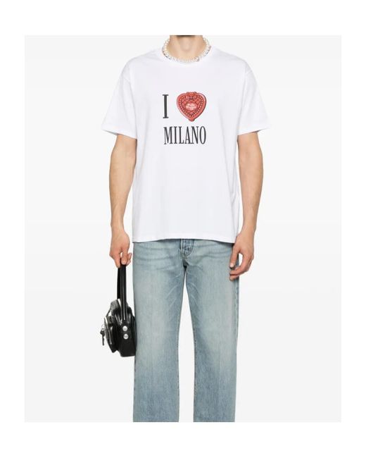 Gcds White X Polly Pocket Milano T-Shirt for men