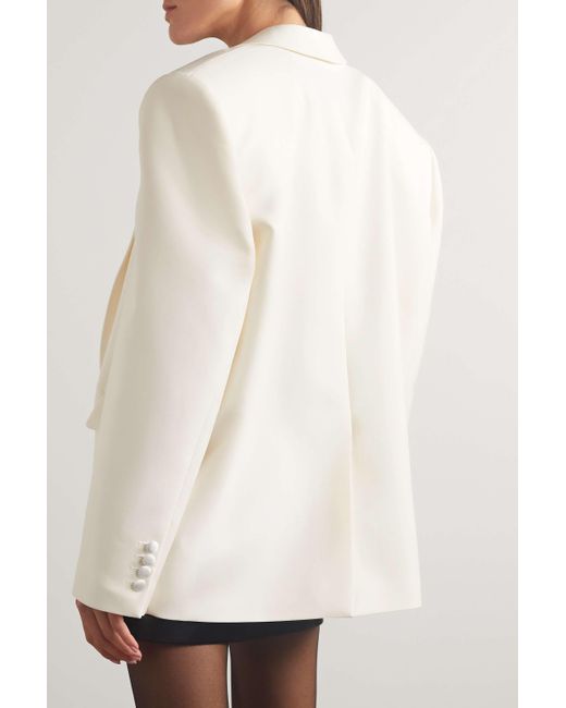 Magda Butrym White Long-Sleeved Suit Coat