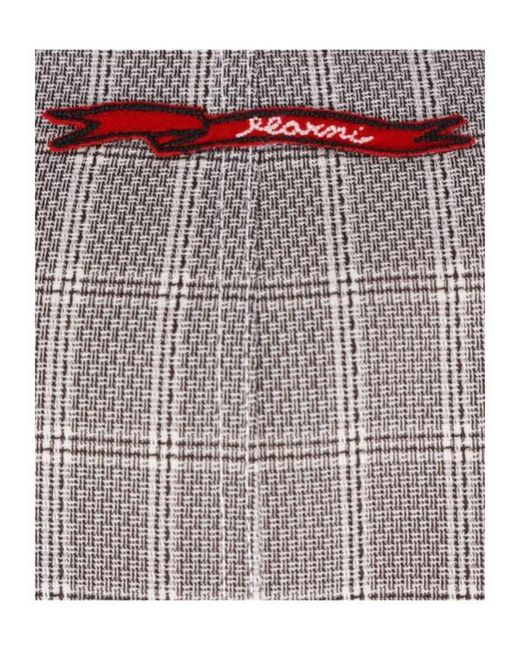 Marni Gray Checked Button-Up Jacket for men