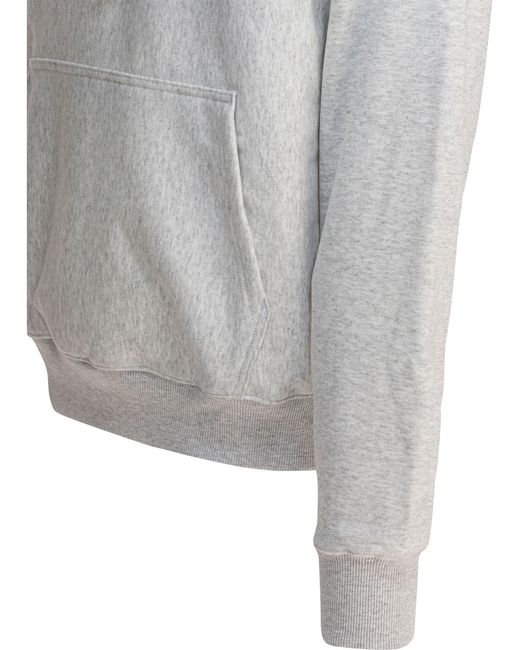 Stussy Gray Stüssy Logo Hoodie Sweater for men